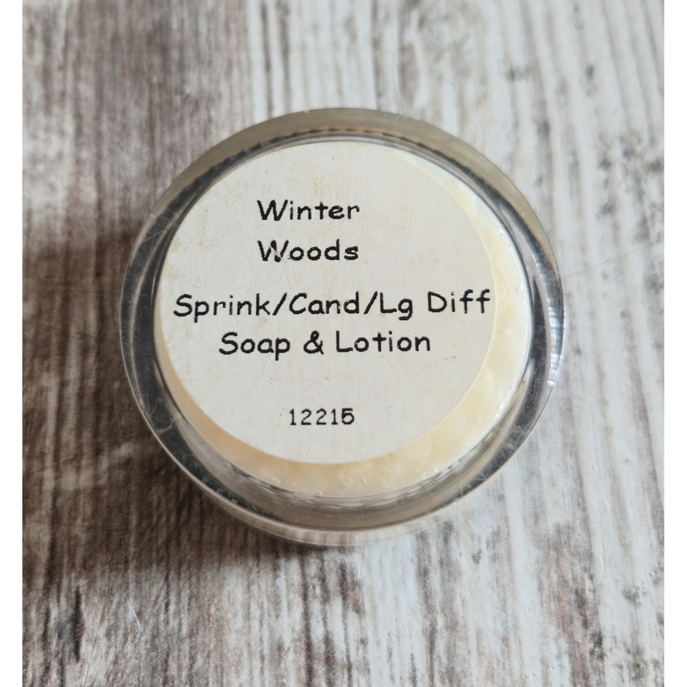 Pink Zebra Sprinkles Winter Woods Wax Melt Sample Jar 1.125oz Discontinued Scent